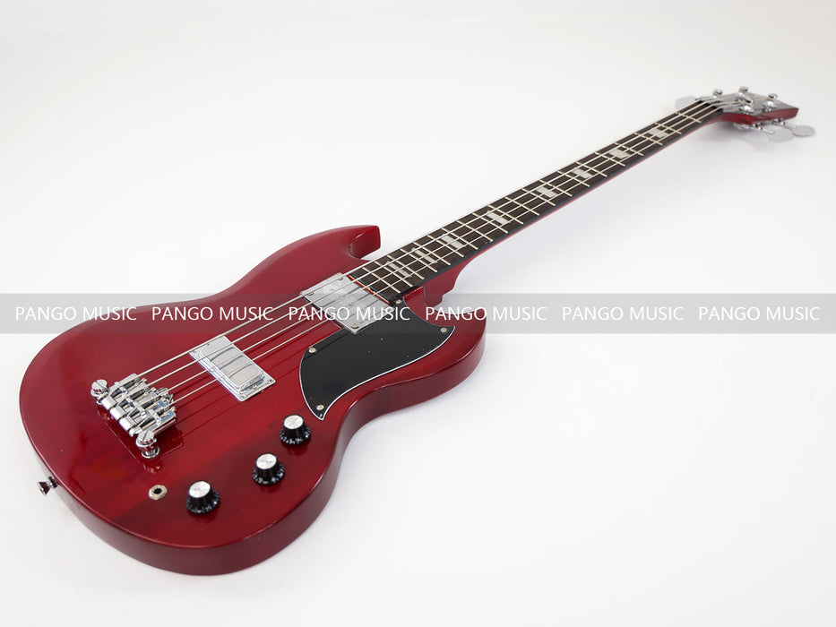 4 Strings SG Style All Red Electric Bass Guitar (GKS-081)