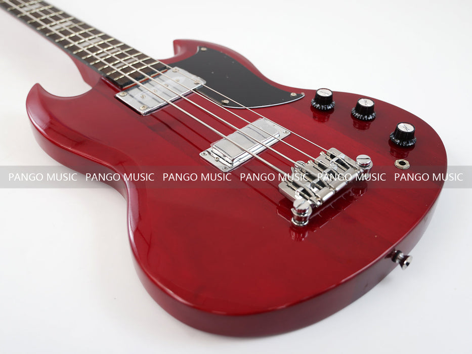 4 Strings SG Style All Red Electric Bass Guitar (GKS-081)