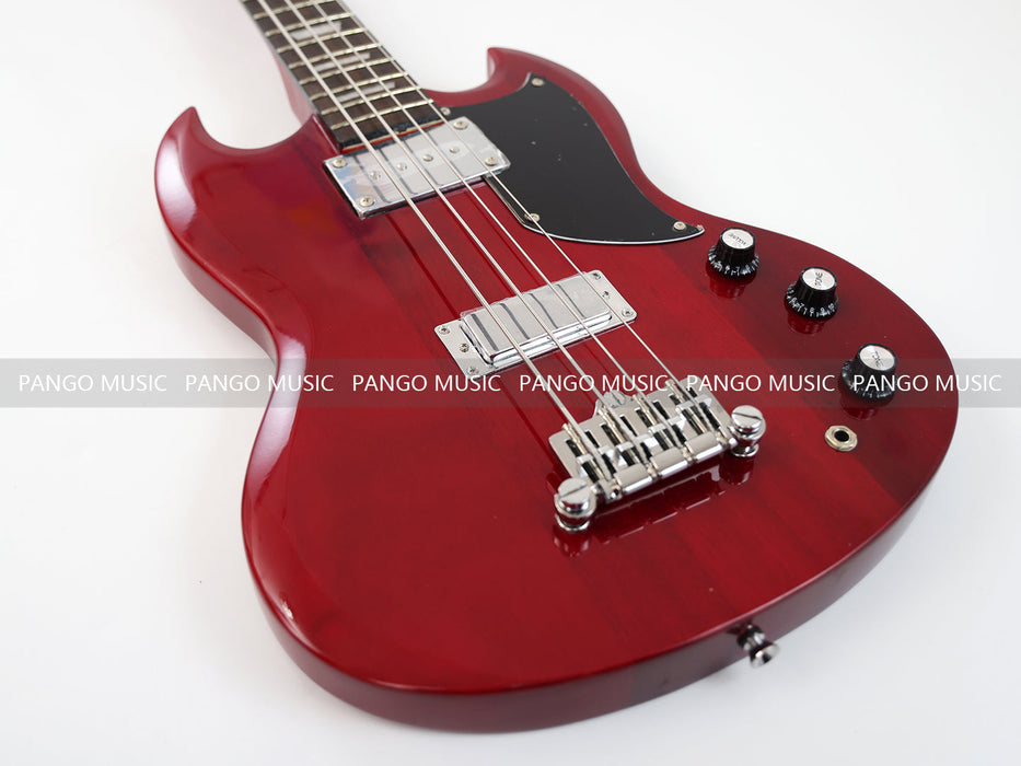 4 Strings SG Style All Red Electric Bass Guitar (GKS-081)