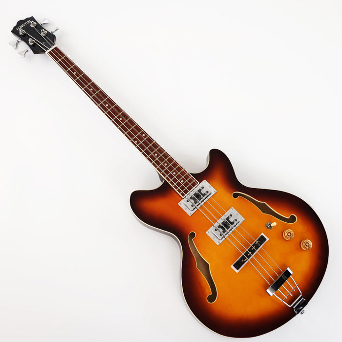 PPEQ 4 Strings Semi Hollow Electric Bass Guitar (PHY-121)