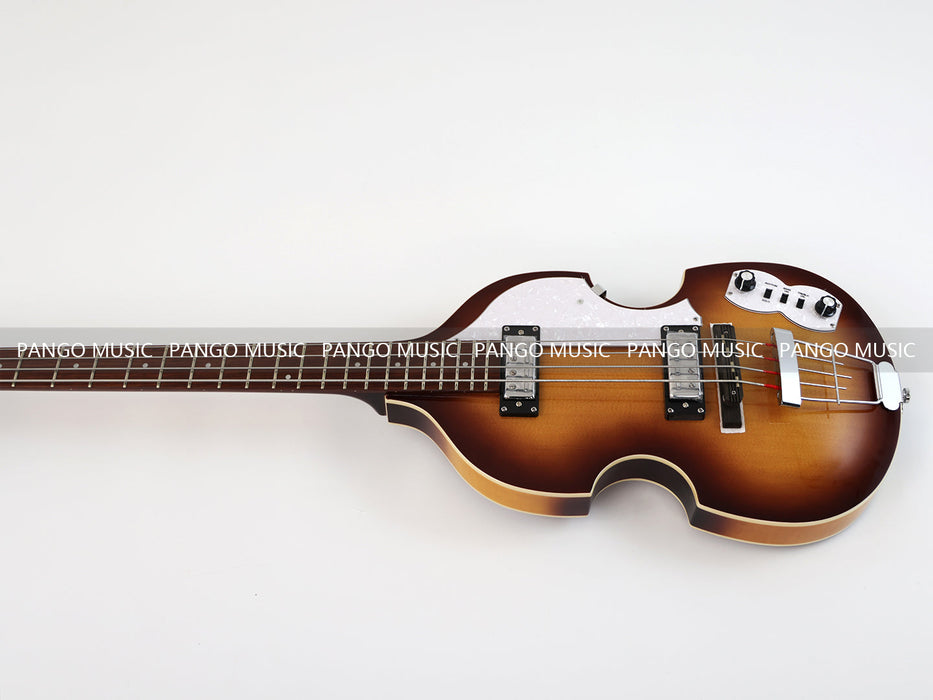 PPEQ 4 Strings Semi Hollow Violin Electric Bass Guitar (PHY-106)