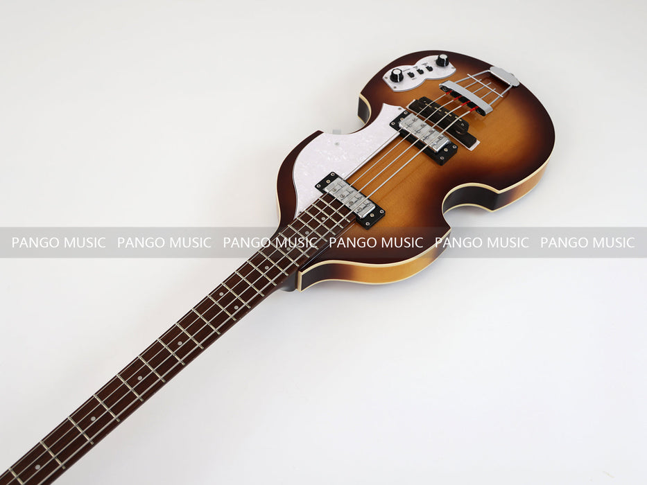 PPEQ 4 Strings Semi Hollow Violin Electric Bass Guitar (PHY-106)