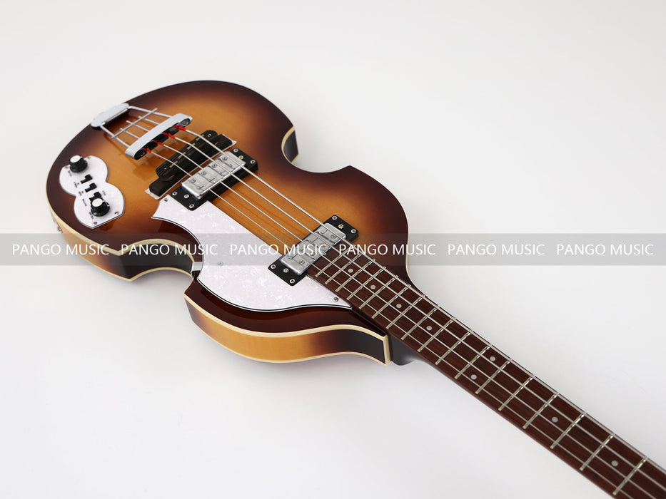 PPEQ 4 Strings Semi Hollow Violin Electric Bass Guitar (PHY-106)