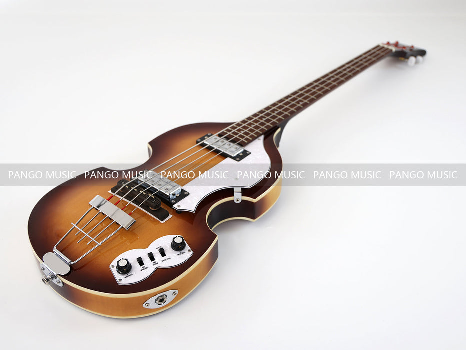 PPEQ 4 Strings Semi Hollow Violin Electric Bass Guitar (PHY-106)