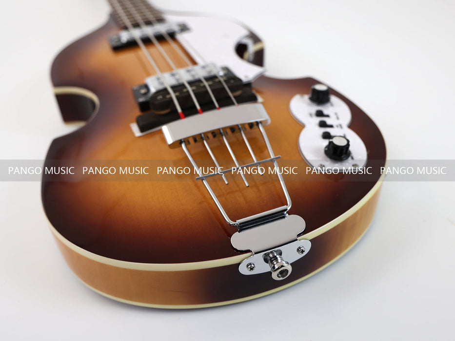 PPEQ 4 Strings Semi Hollow Violin Electric Bass Guitar (PHY-106)