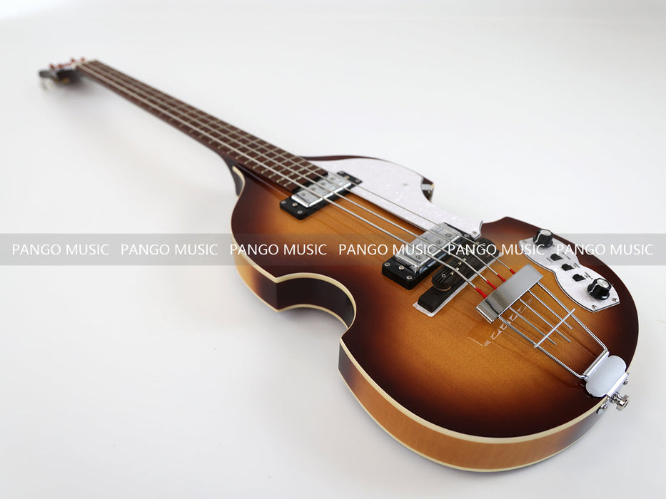 PPEQ 4 Strings Semi Hollow Violin Electric Bass Guitar (PHY-106)