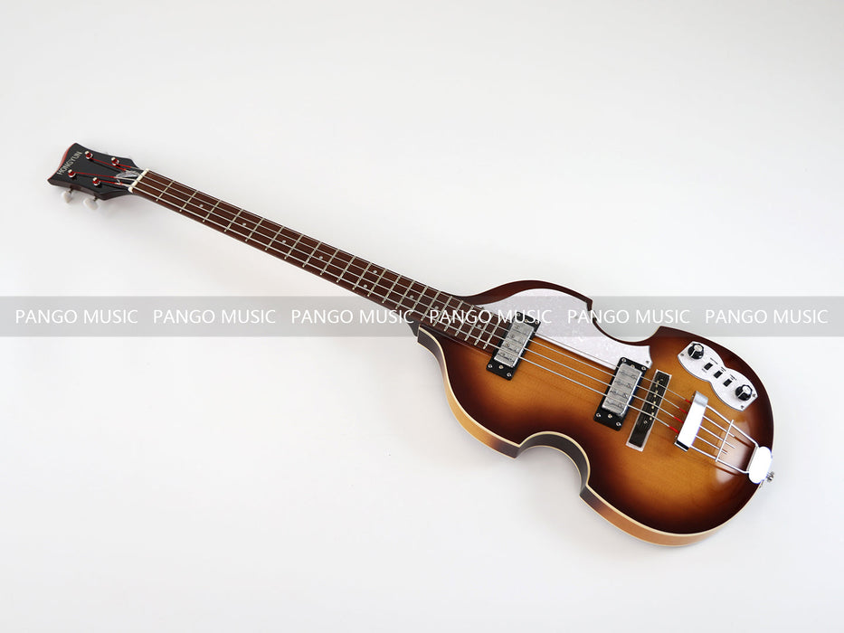 PPEQ 4 Strings Semi Hollow Violin Electric Bass Guitar (PHY-106)