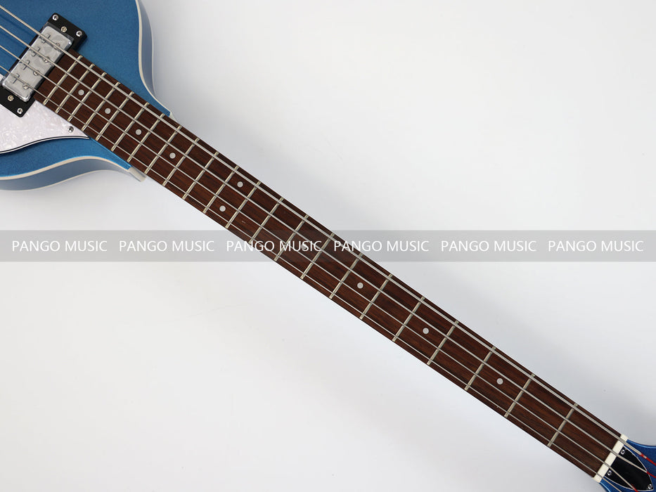 PPEQ 4 Strings Semi Hollow Violin Electric Bass Guitar with Metallic Sparkling Finish  (PHY-109)