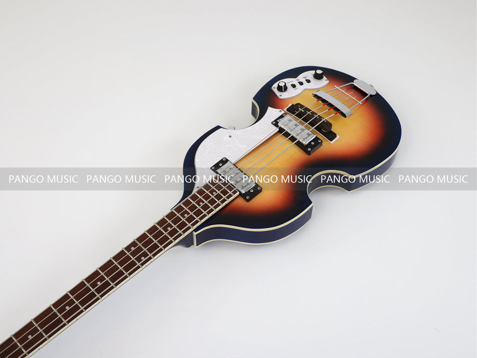 PPEQ 4 Strings Semi Hollow Violin Style Electric Bass Guitar (PHY-108)