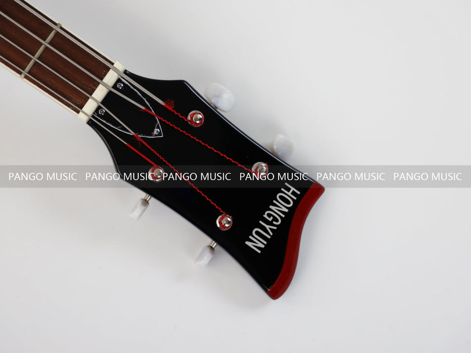 PPEQ 4 Strings Semi Hollow Violin Style Electric Bass Guitar (PHY-108)