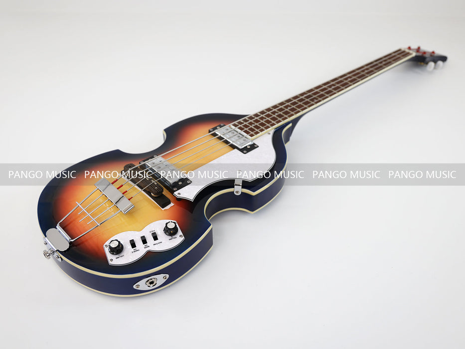 PPEQ 4 Strings Semi Hollow Violin Style Electric Bass Guitar (PHY-108)