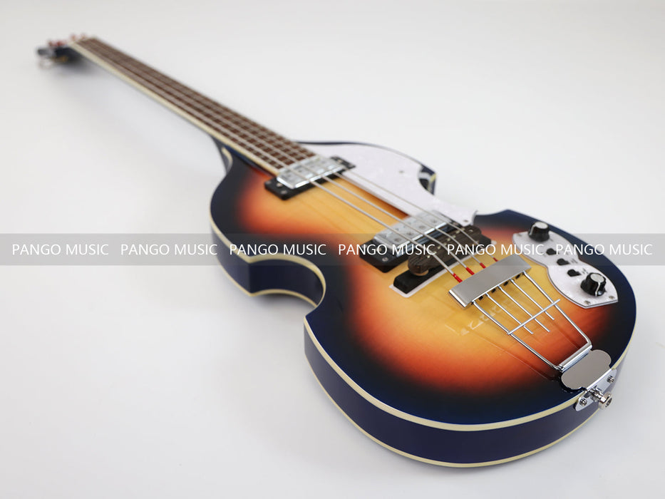 PPEQ 4 Strings Semi Hollow Violin Style Electric Bass Guitar (PHY-108)