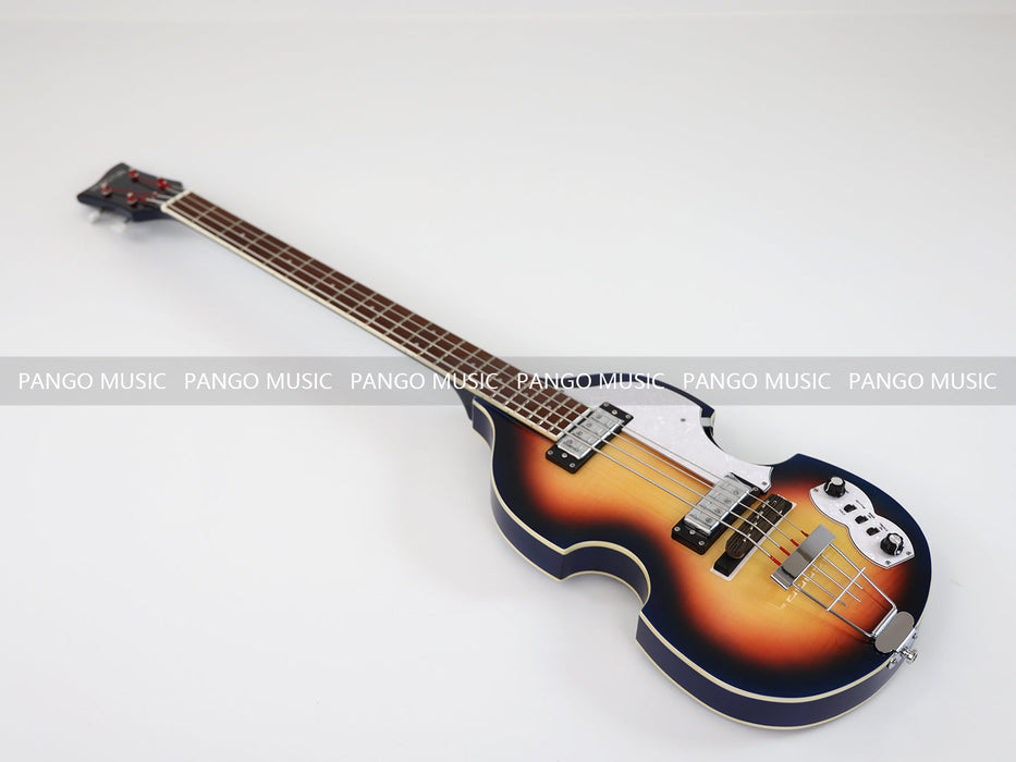 PPEQ 4 Strings Semi Hollow Violin Style Electric Bass Guitar (PHY-108)