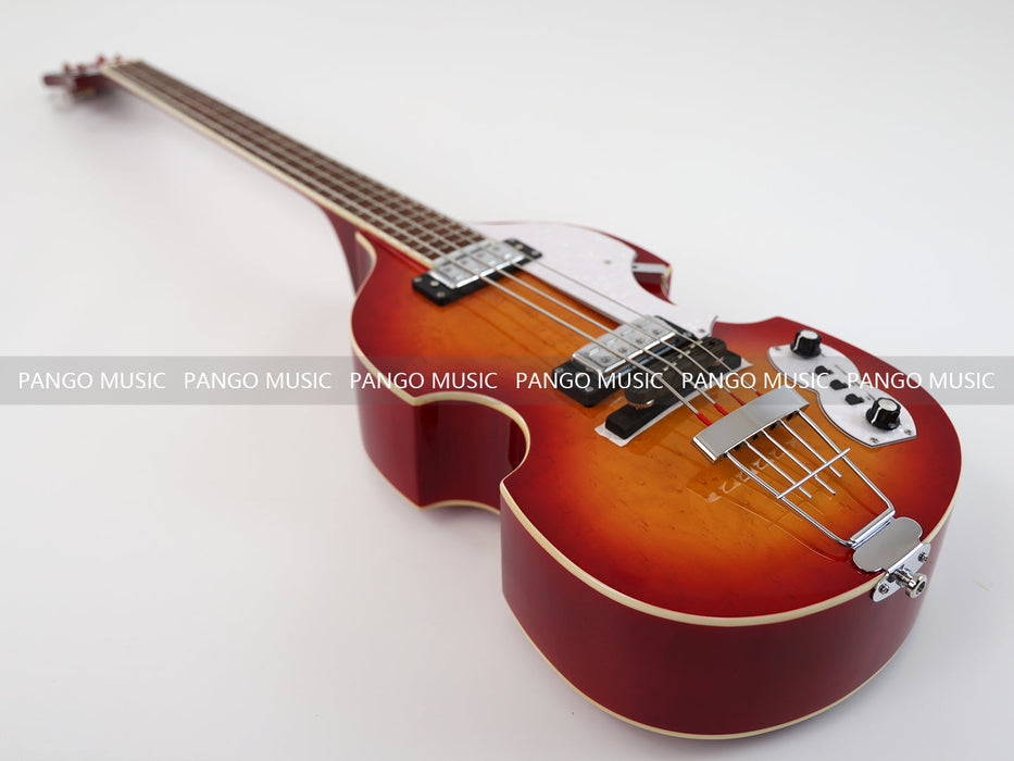 PPEQ 4 Strings Semi Hollow Violin Style Electric Bass Guitar (PHY-125)