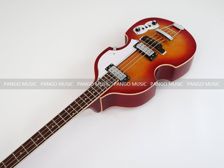 PPEQ 4 Strings Semi Hollow Violin Style Electric Bass Guitar (PHY-125)