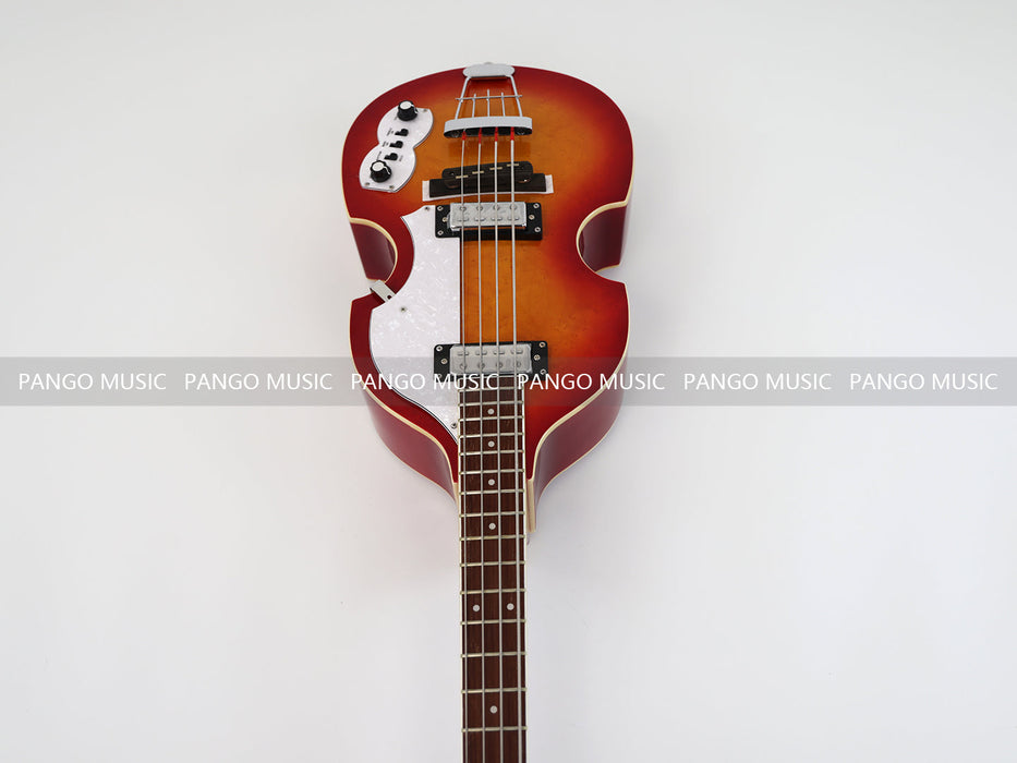 PPEQ 4 Strings Semi Hollow Violin Style Electric Bass Guitar (PHY-125)