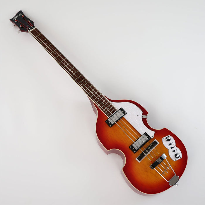 PPEQ 4 Strings Semi Hollow Violin Style Electric Bass Guitar (PHY-125)