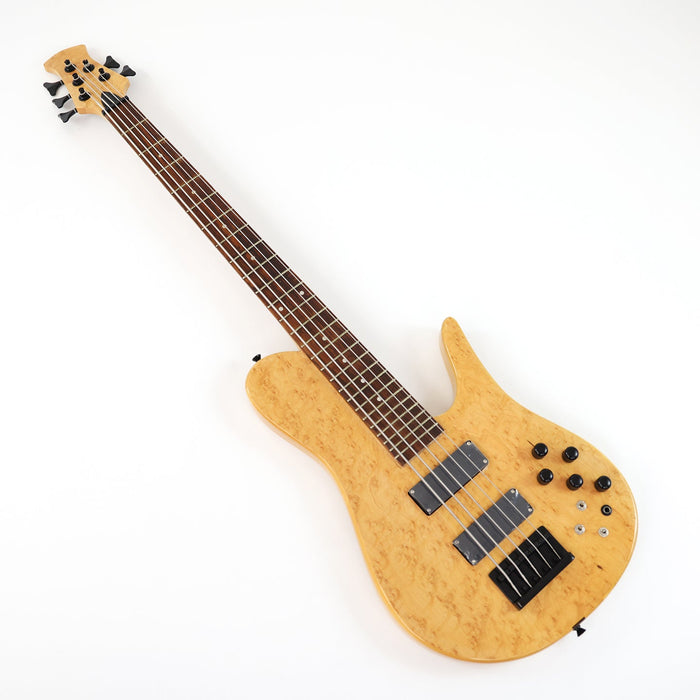 5 Strings Ash wood Body Electric Bass Guitar with Birdseye Maple Top (GKS-082)