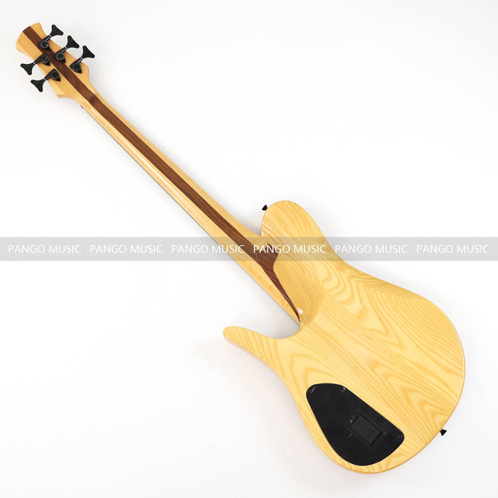 5 Strings Ash wood Body Electric Bass Guitar with Birdseye Maple Top (GKS-082)