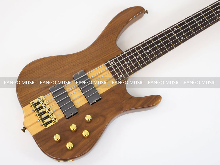 5 Strings Neck Through Walnut Body Electric Bass Guitar (GKS-068)