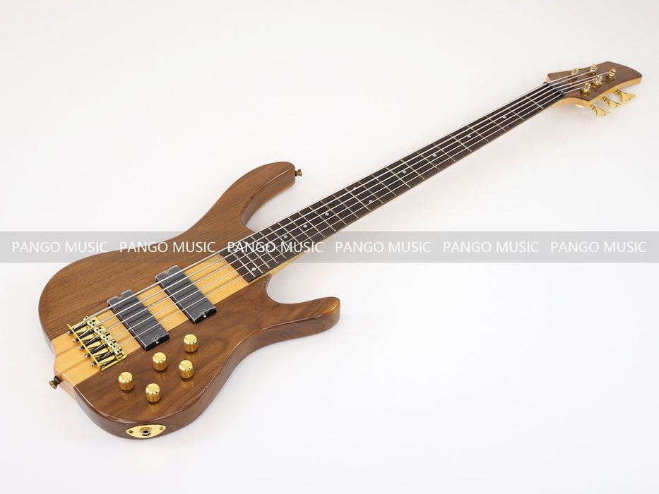 5 Strings Neck Through Walnut Body Electric Bass Guitar (GKS-068)