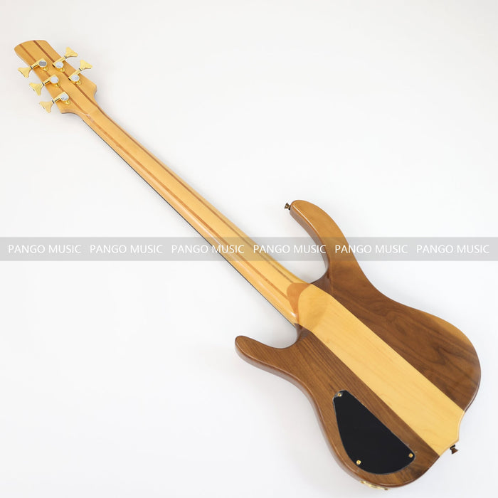 5 Strings Neck Through Walnut Body Electric Bass Guitar (GKS-068)