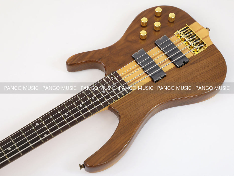 5 Strings Neck Through Walnut Body Electric Bass Guitar (GKS-068)