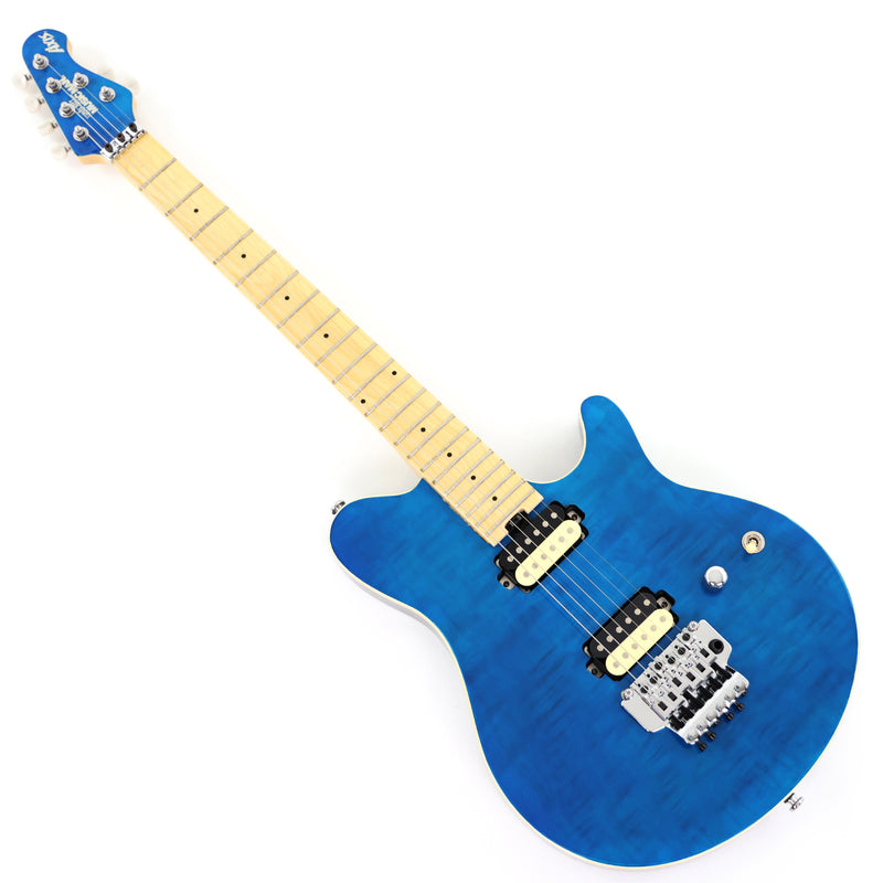 6-String AX40 Style Electric Guitar with Gloss Transparent Blue Finish (GKS-102)