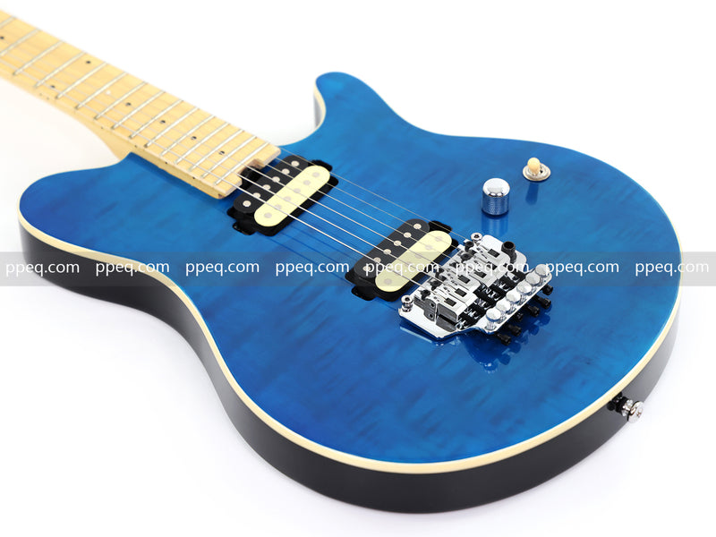 6-String AX40 Style Electric Guitar with Gloss Transparent Blue Finish (GKS-102)