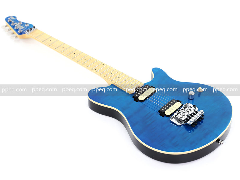 6-String AX40 Style Electric Guitar with Gloss Transparent Blue Finish (GKS-102)
