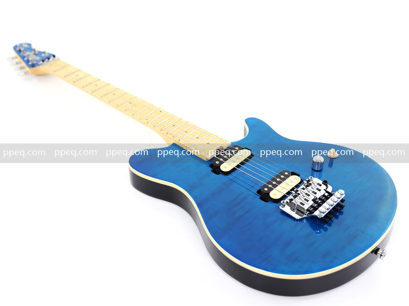 6-String AX40 Style Electric Guitar with Gloss Transparent Blue Finish (GKS-102)