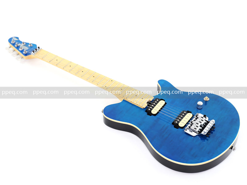 6-String AX40 Style Electric Guitar with Gloss Transparent Blue Finish (GKS-102)