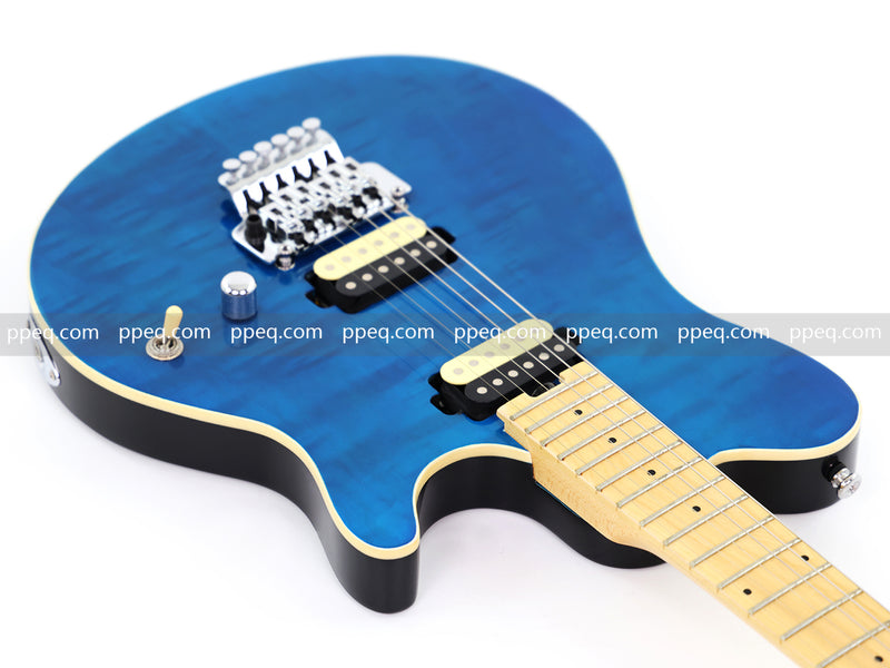 6-String AX40 Style Electric Guitar with Gloss Transparent Blue Finish (GKS-102)