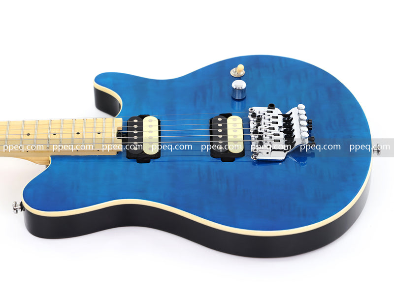 6-String AX40 Style Electric Guitar with Gloss Transparent Blue Finish (GKS-102)