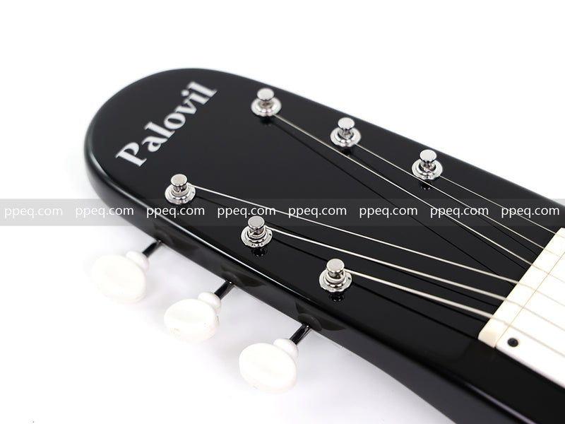 6-String Black Lap Steel Guitar with Gloss Finish (HY-2529)