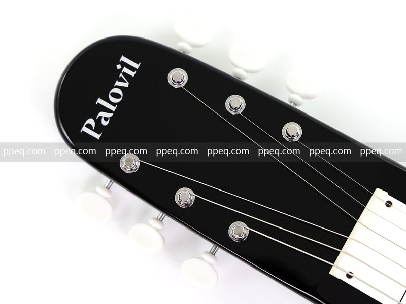 6-String Black Lap Steel Guitar with Gloss Finish (HY-2529)