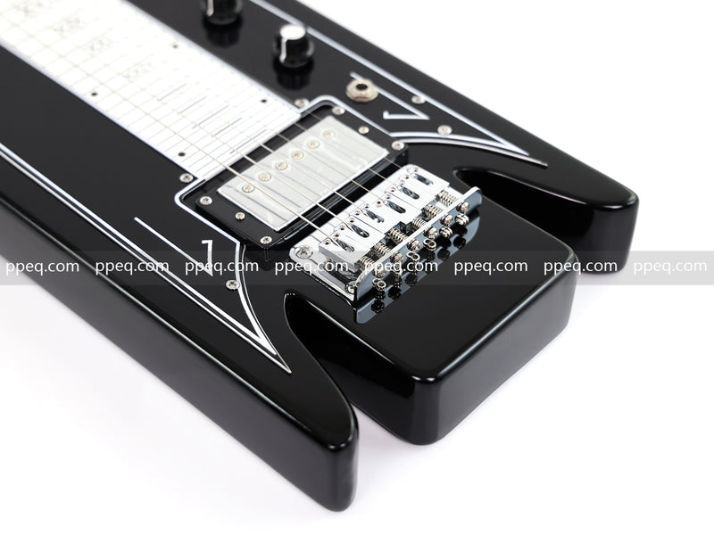 6-String Black Lap Steel Guitar with Gloss Finish (HY-2529)