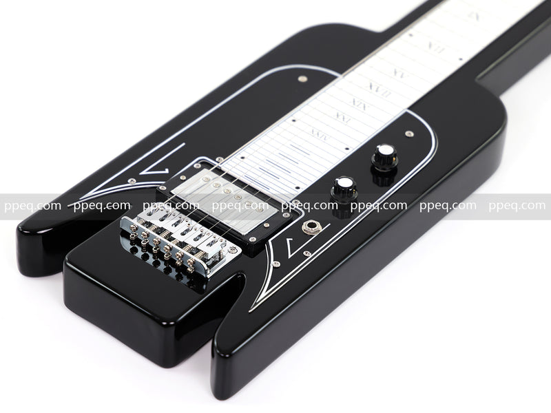 6-String Black Lap Steel Guitar with Gloss Finish (HY-2529)