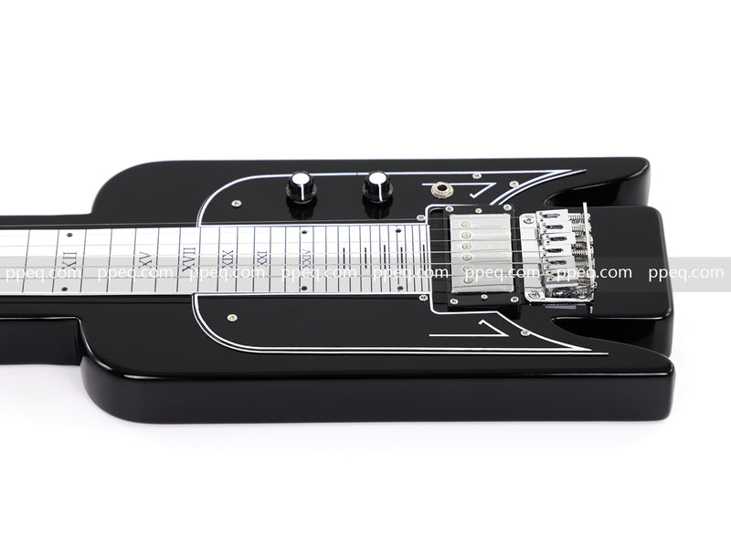 6-String Black Lap Steel Guitar with Gloss Finish (HY-2529)