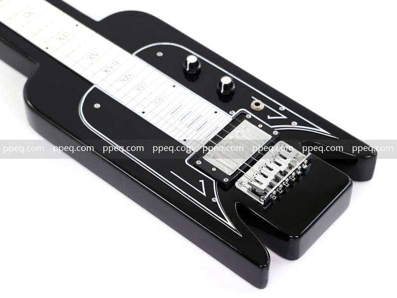 6-String Black Lap Steel Guitar with Gloss Finish (HY-2529)