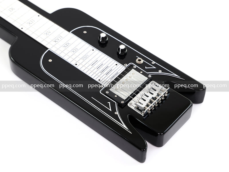 6-String Black Lap Steel Guitar with Gloss Finish (HY-2529)