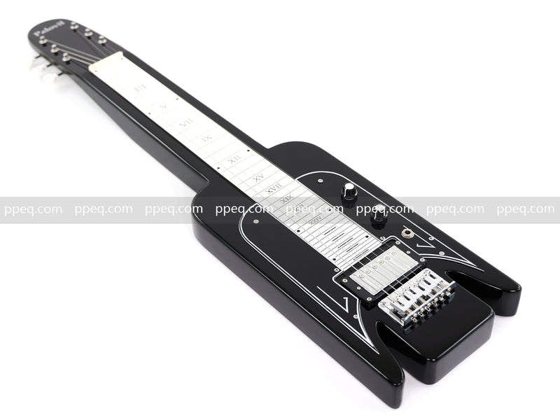 6-String Black Lap Steel Guitar with Gloss Finish (HY-2529)