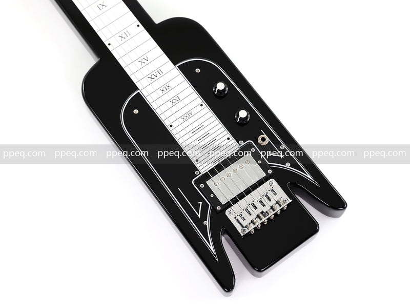 6-String Black Lap Steel Guitar with Gloss Finish (HY-2529)