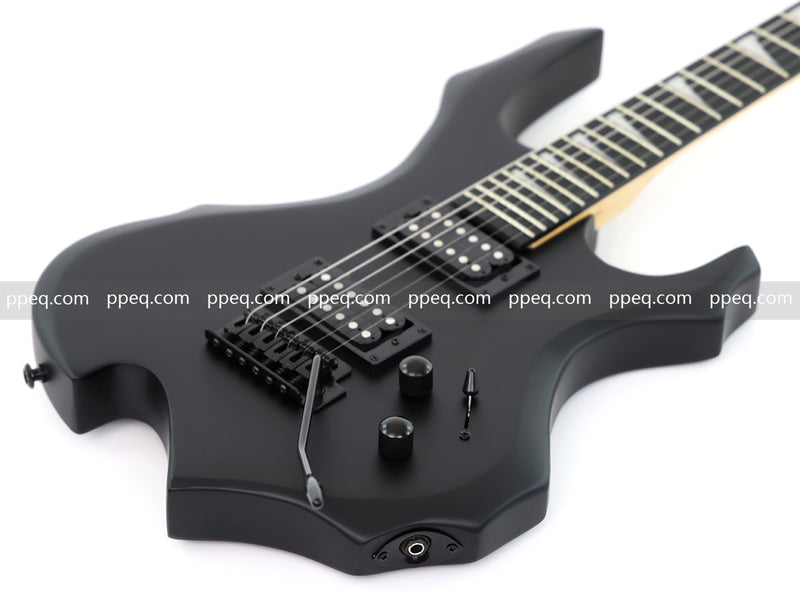 6-String Black Matte Finish Electric Guitar (YMZ-273)