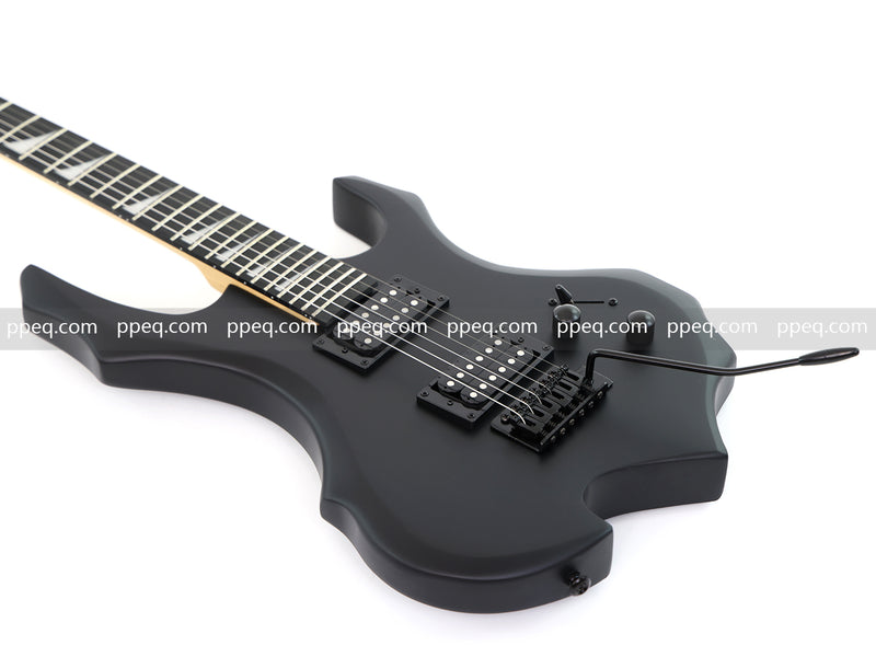 6-String Black Matte Finish Electric Guitar (YMZ-273)