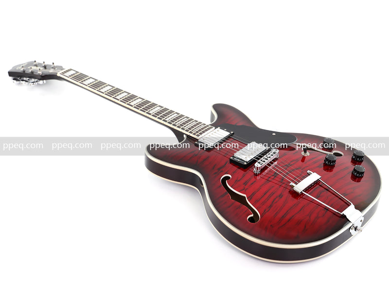 6-String ES-Style Semi-Hollow Body Electric Guitar (YMZ-033)