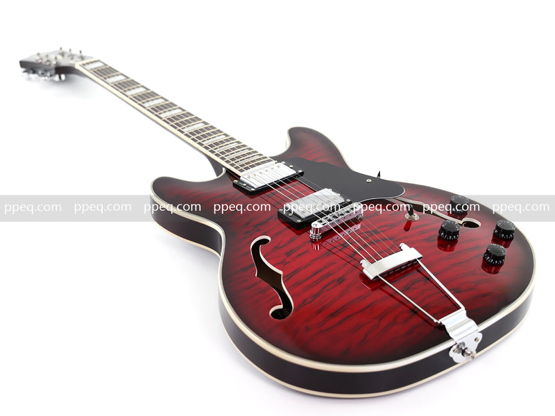 6-String ES-Style Semi-Hollow Body Electric Guitar (YMZ-033)