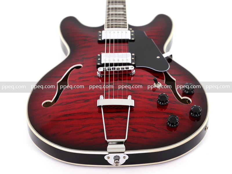6-String ES-Style Semi-Hollow Body Electric Guitar (YMZ-033)