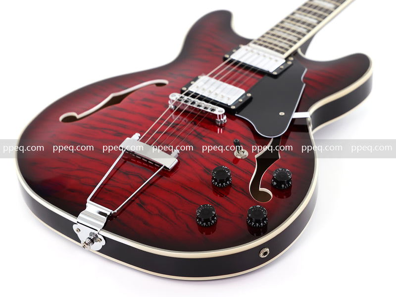 6-String ES-Style Semi-Hollow Body Electric Guitar (YMZ-033)