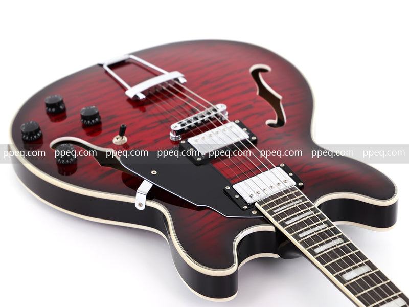 6-String ES-Style Semi-Hollow Body Electric Guitar (YMZ-033)